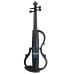 Kinglos 4/4 Blue Ripple Colored Solid Wood Advanced 3-Band-EQ Electric / Silent Violin Kit with Ebony Fittings Full Size (SDDS-N009)