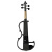 Kinglos 4/4 Black Grid Colored Solid Wood Advanced Electric / Silent Violin Kit with Ebony Fittings Full Size (DSG1311)