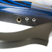 Kinglos 4/4 Blue Ripple Colored Solid Wood Advanced 3-Band-EQ Electric / Silent Violin Kit with Ebony Fittings Full Size (SDDS-N009)