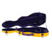 Cello-shaped Fiberglass 4/4 Violin Case, orange/ blue color 